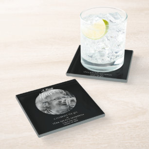 Dessous-de-verre En Verre Célébration commémorative de la vie Cadeaux funéra