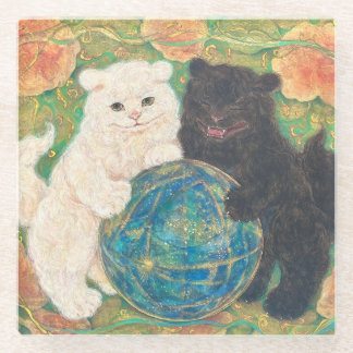 Dessous-de-verre En Verre Celestial Guardians: Cosmic Harmony