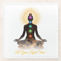 Chakra Silhouette Coaster – Laissez Votre Lumière 