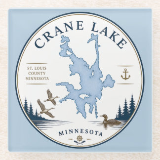 Dessous-de-verre En Verre Chalet de Crane Lake, Minnesota / Maison de vacanc
