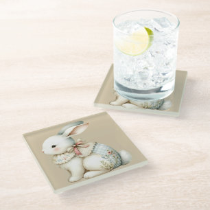 Dessous-de-verre En Verre Charme de Lapin Cottagecore