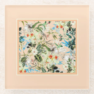 Dessous-de-verre En Verre Charme floral vintage