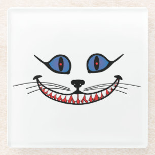 Dessous-de-verre En Verre Cheshire Chat Smile