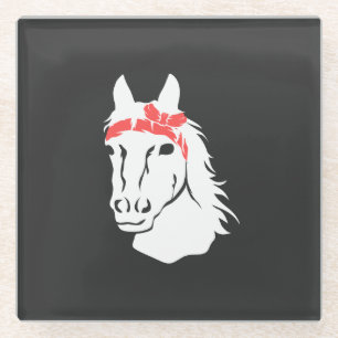 Dessous-de-verre En Verre Chevaux