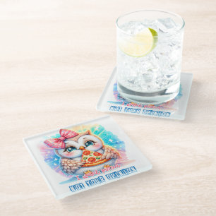 Dessous-de-verre En Verre Chouette