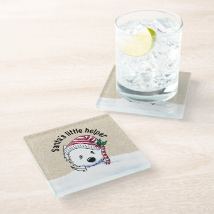 Dessous-de-verre En Verre Christmas Westie