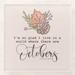 Dessous-de-verre En Verre Citation Anne Of Green Gables