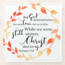 Citation de la Bible des Romains Couronne de chute