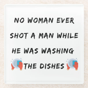 Dessous-de-verre En Verre Citation De Plats De Lavage Drôle, Citation De Cui