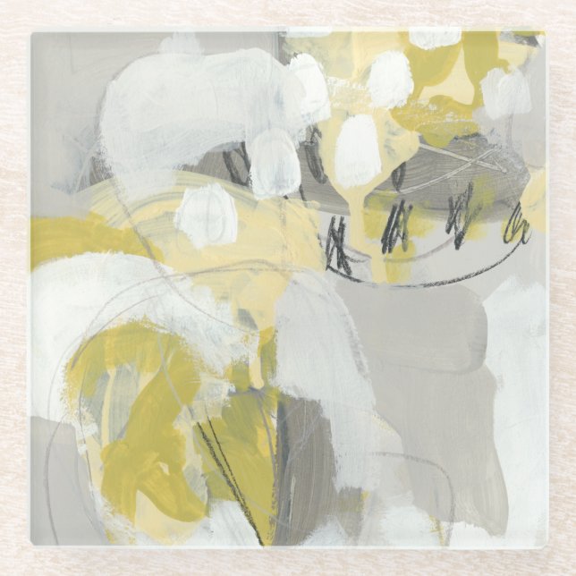 Dessous-de-verre En Verre Citron (Devant)