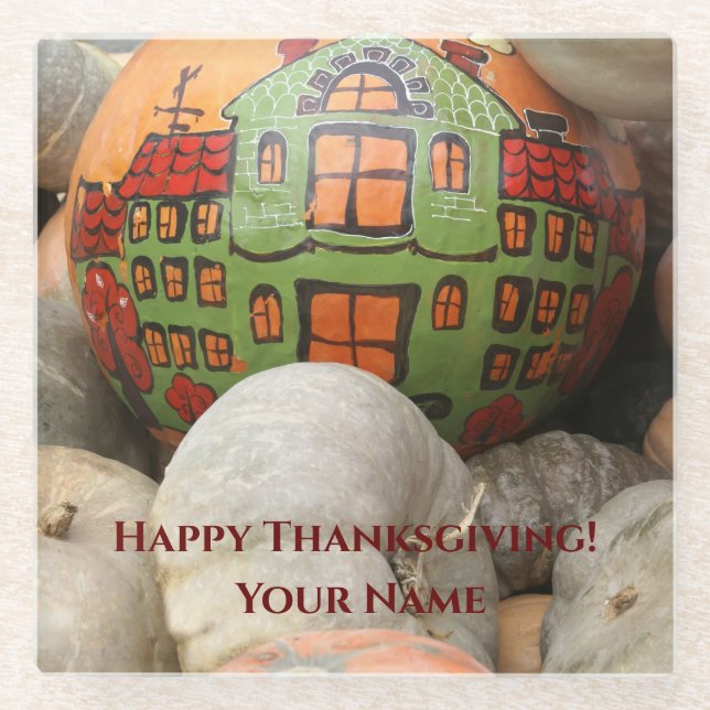 Dessous-de-verre En Verre Citrouille (Devant)