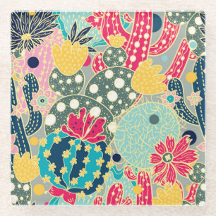 Dessous-de-verre En Verre Citrouille d'aquarelle vintage : Motif d'automne