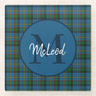 Dessous-de-verre En Verre Clan MacLeod Monogrammed