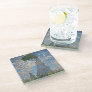 Dessous-de-verre En Verre Claude Monet Femme à l'ombrelle Beaux-Arts