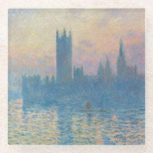 Dessous-de-verre En Verre Claude Monet Les Houses of Parliament Coucher de s