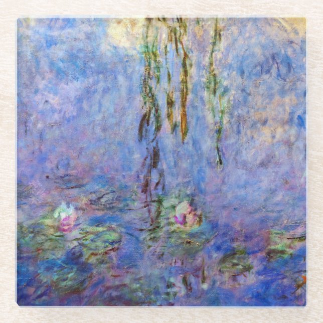 Dessous-de-verre En Verre Claude Monet - Lys d'eau (Devant)