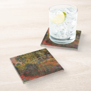 Dessous-de-verre En Verre Claude Monet Pont japonais Giverny Art