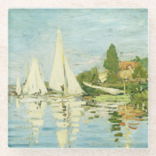 Dessous-de-verre En Verre Claude Monet. Régates à Argenteuil