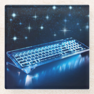 Dessous-de-verre En Verre Clavier Ultimate Illuminé