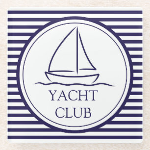Dessous-de-verre En Verre Club de yacht