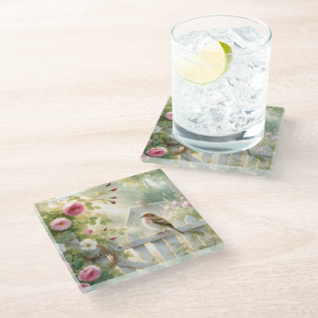 Dessous-de-verre En Verre Coaster (Incliné)