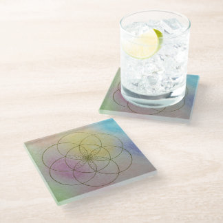 Dessous-de-verre En Verre Coaster de Life glass
