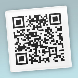 Dessous-de-verre En Verre Code QR créé instantanément (en entrant votre URL)