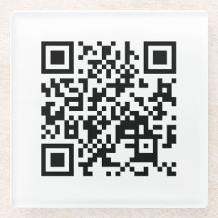 Dessous-de-verre En Verre Code QR du drapeau Je t'aime Vietnam (Tôi Yêu Việt