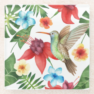 Dessous-de-verre En Verre Colibri tropical 2