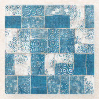 Dessous-de-verre En Verre Collage de patchwork : Mélange de Motif de surface
