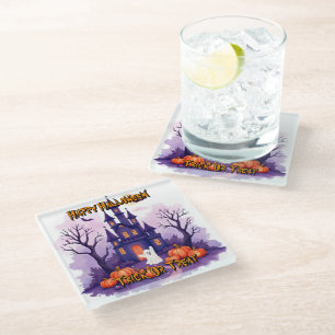 Dessous-de-verre En Verre Collection effrayante de Halloween populaire et mi