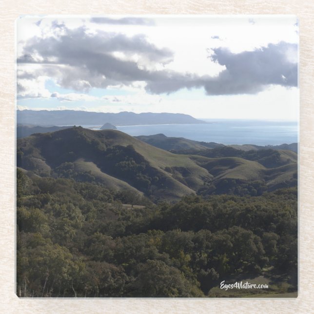 Dessous-de-verre En Verre Collines de Cambria (Devant)