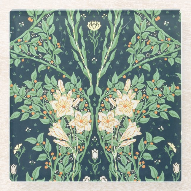 Dessous-de-verre En Verre Conception de papier peint de Francesca (Devant)