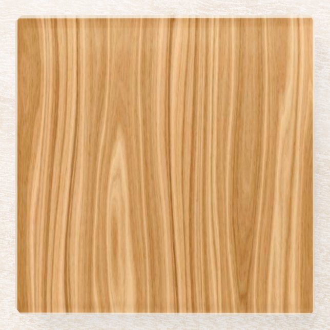Dessous-de-verre En Verre Conception de surface de texture en bois-35456 (Devant)
