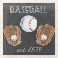 Conception vintage du tableau de baseball