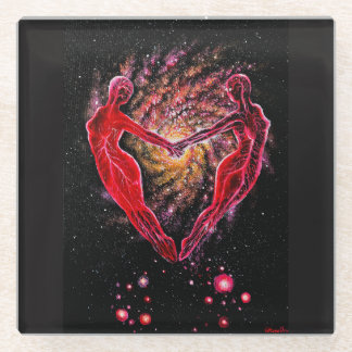 Dessous-de-verre En Verre Connexion âme sœur