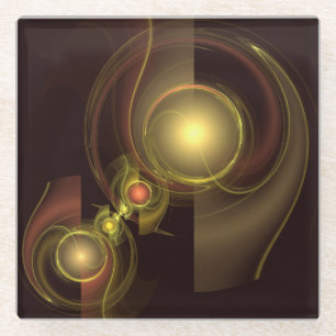 Dessous-de-verre En Verre Connexion intime Art Abstrait