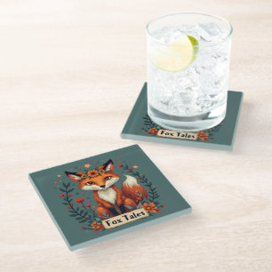 Dessous-de-verre En Verre Contes de Renard Boho Faune Animale