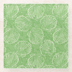 Dessous-de-verre En Verre Coquillages d'ensemble