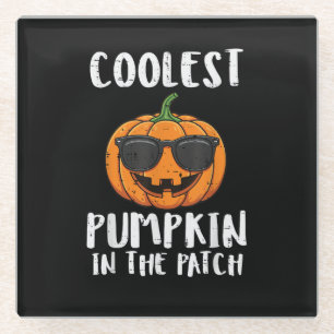 Dessous-de-verre En Verre Costume Patch Citrouille Le Plus Cool Halloween Ho
