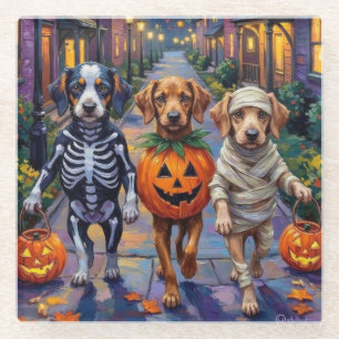 Dessous-de-verre En Verre Costumes d'Halloween pour chiens Azawakh allant ch