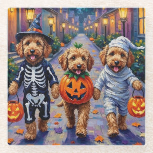 Dessous-de-verre En Verre Costumes d'Halloween pour Goldendoodle allant cher