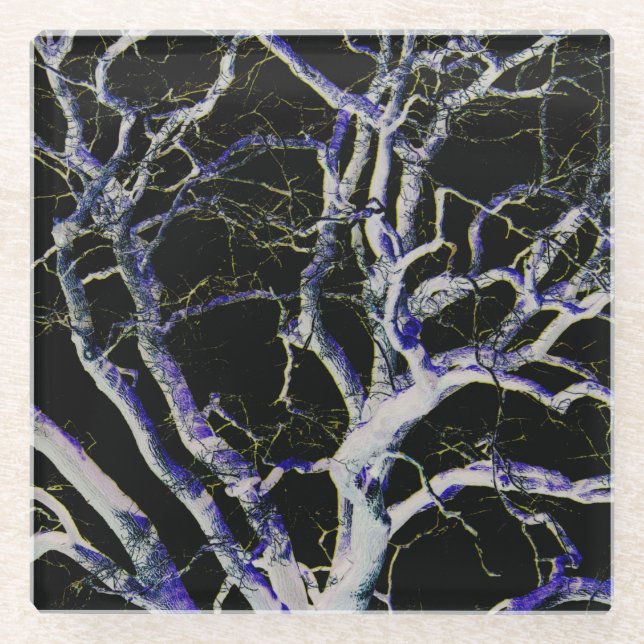 Dessous-de-verre En Verre Côté foncé 5 coastercnm (Devant)