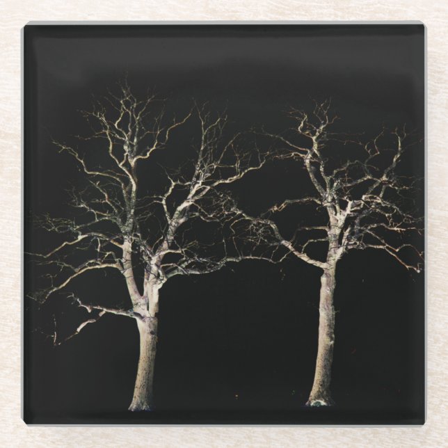 Dessous-de-verre En Verre Côté foncé 9 coastercnm (Devant)