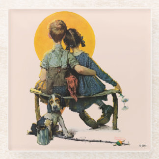 Dessous-de-verre En Verre Coucher du soleil