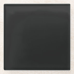 Dessous-de-verre En Verre Couleur Noir Onyx Professionnel Classic Elegant