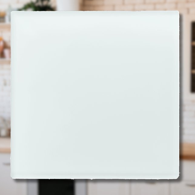 Dessous-de-verre En Verre Couleur solide blanche givrée | Classique | Élégan (Créateur téléchargé)