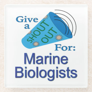 Dessous-de-verre En Verre Coup de chapeau aux biologistes marins