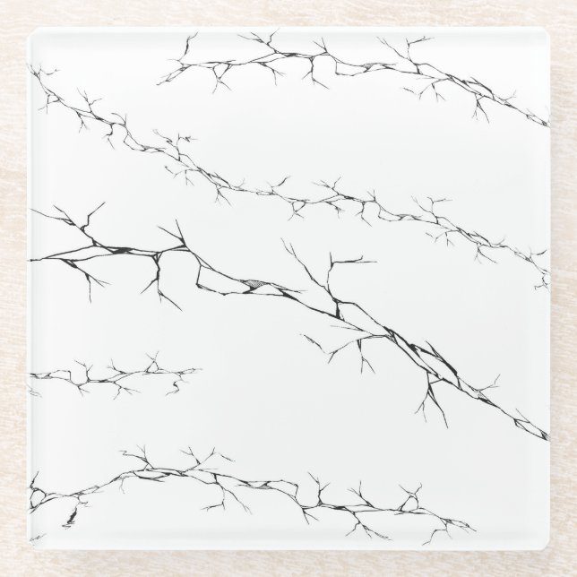 Dessous-de-verre En Verre Cracks (Devant)