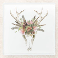 Crâne et fleurs de cerfs